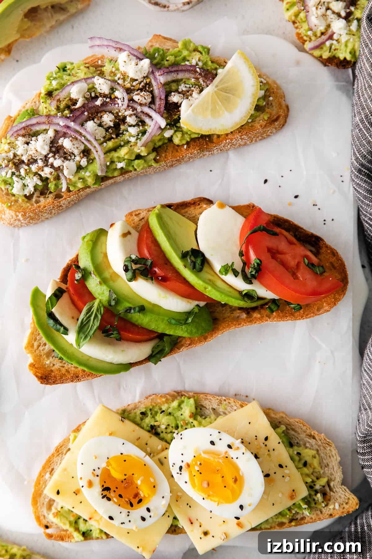 Caprese avocado toast avocado toast topped with caprese ingredients