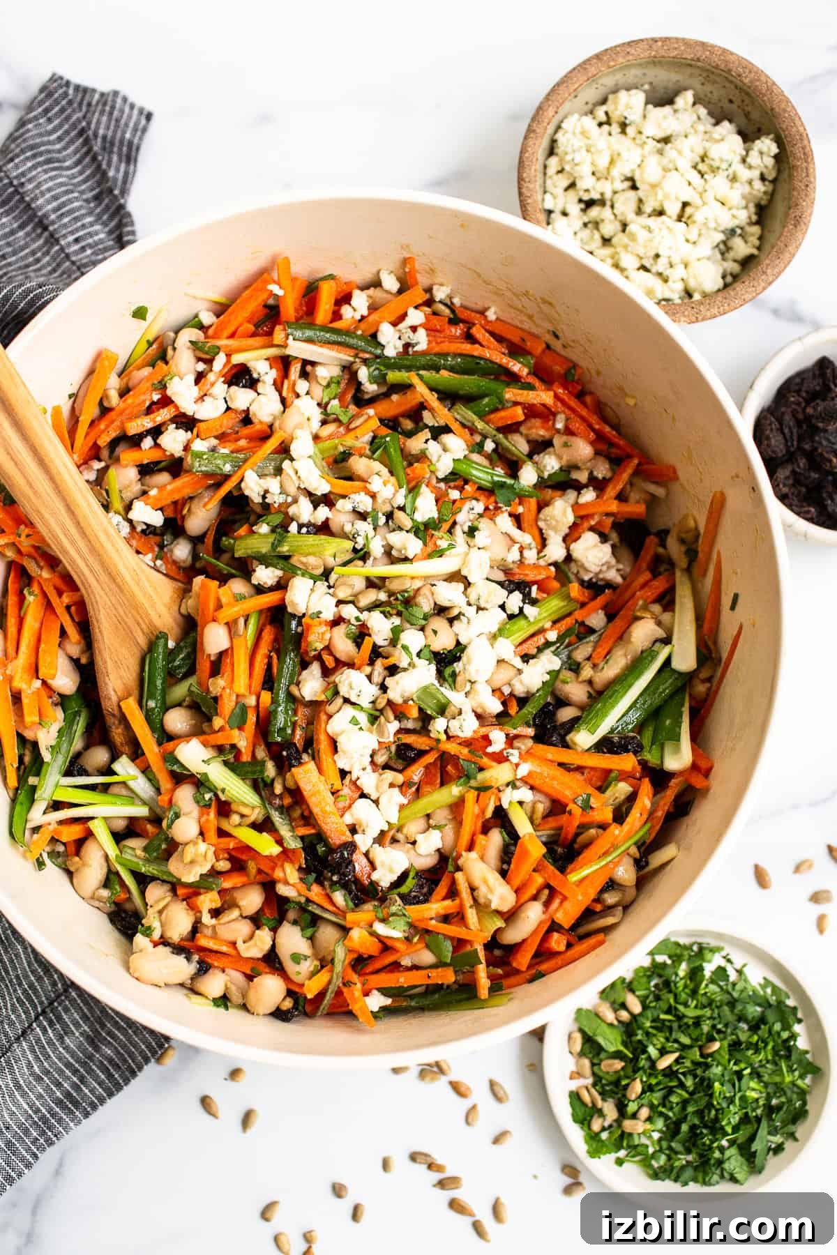 French Carrot Salad with Honey-Mustard Dressing Recipe 2 Carrot salad in a bowl.