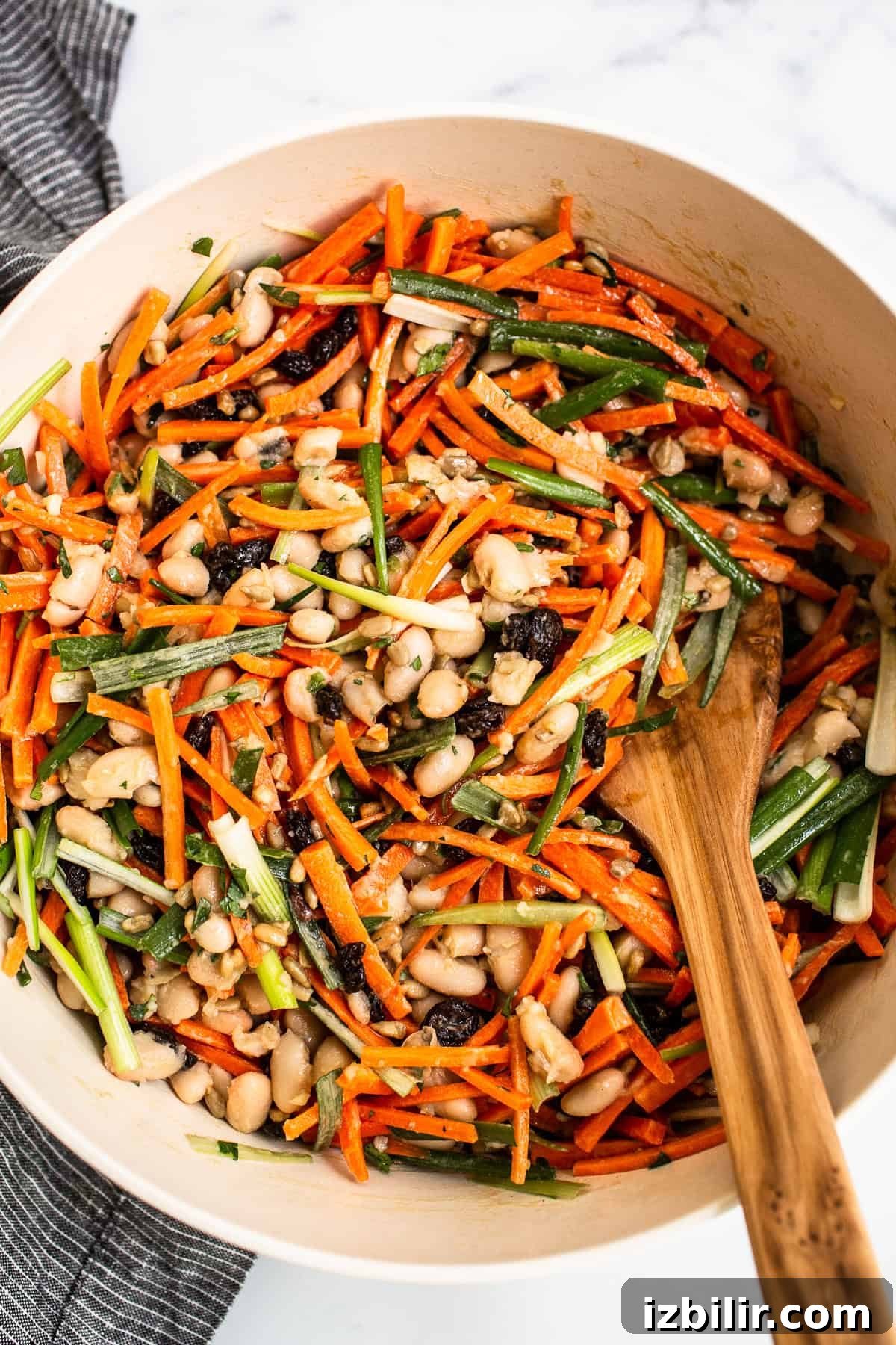 French Carrot Salad with Honey-Mustard Dressing Recipe 5 Carrot salad in a bowl.