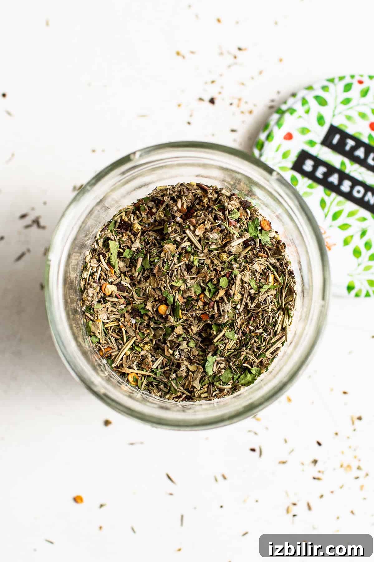 How to Make Homemade Italian Seasoning Mix 4 Italian seasoning in a jar.