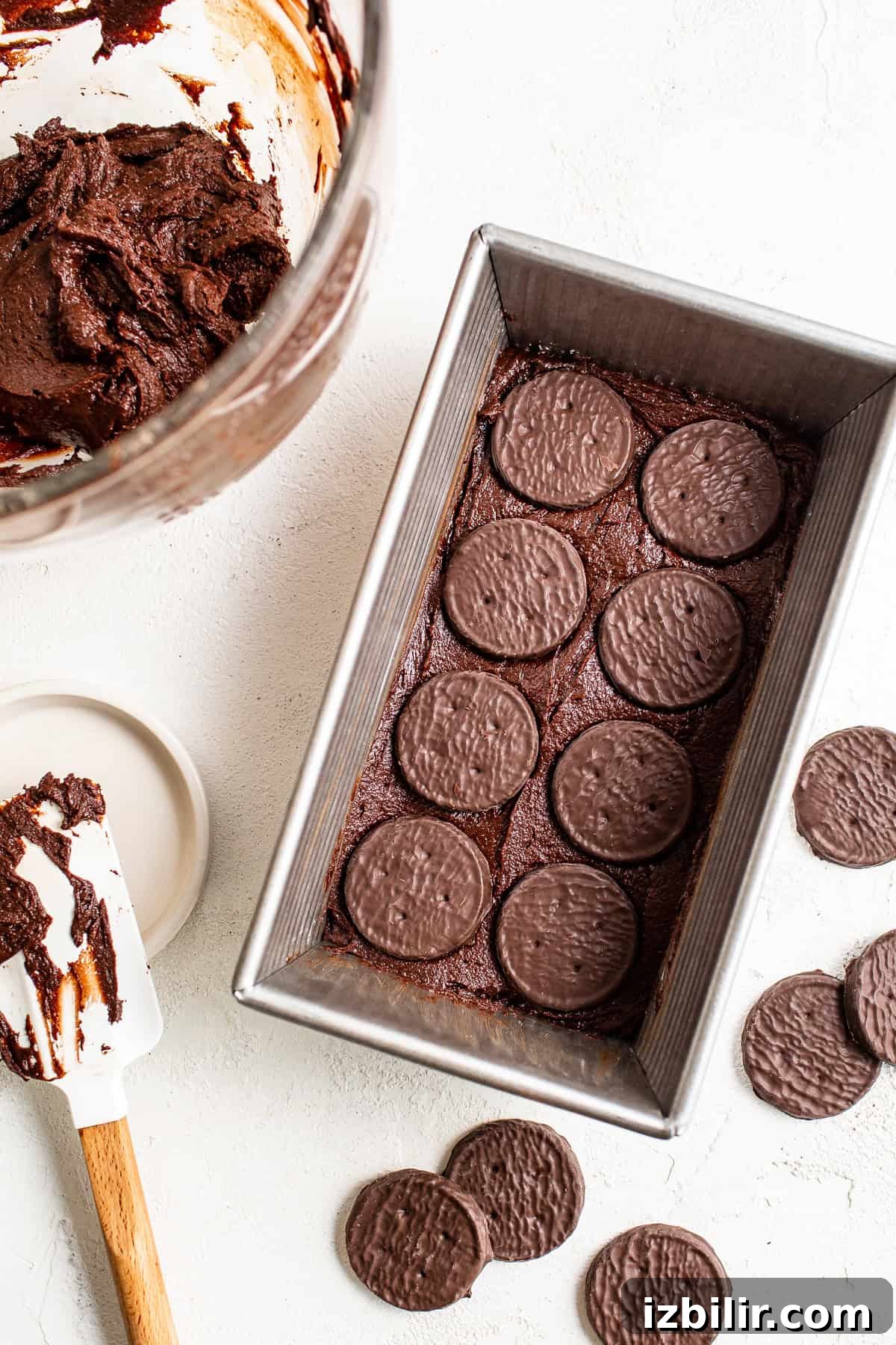 These Thin Mint Brownies are the ultimate small-batch mint chocolate brownies. They are minty, fudgy, and so delicious. brownies in pan