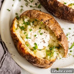 Crispy Air Fryer Baked Potatoes 6 baked potatoes with toppings