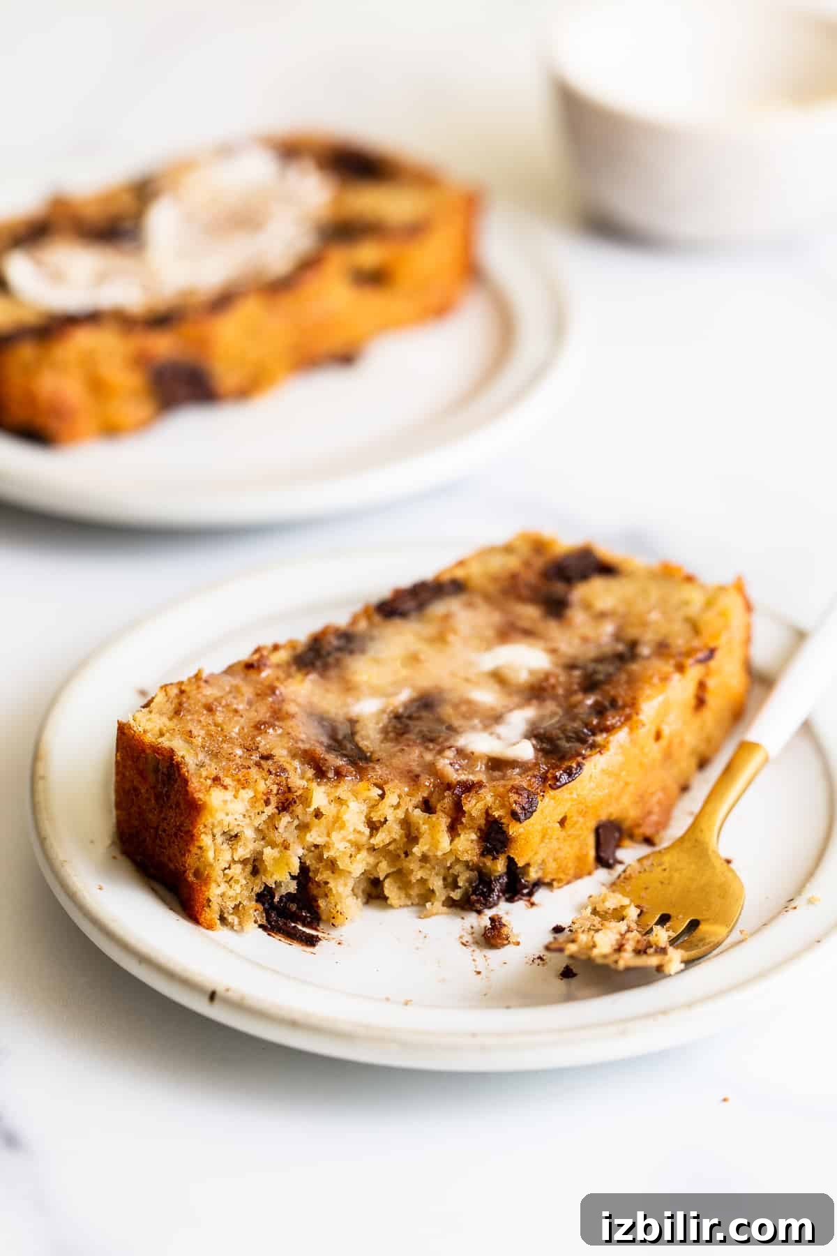 Banana bread slice banana bread slice