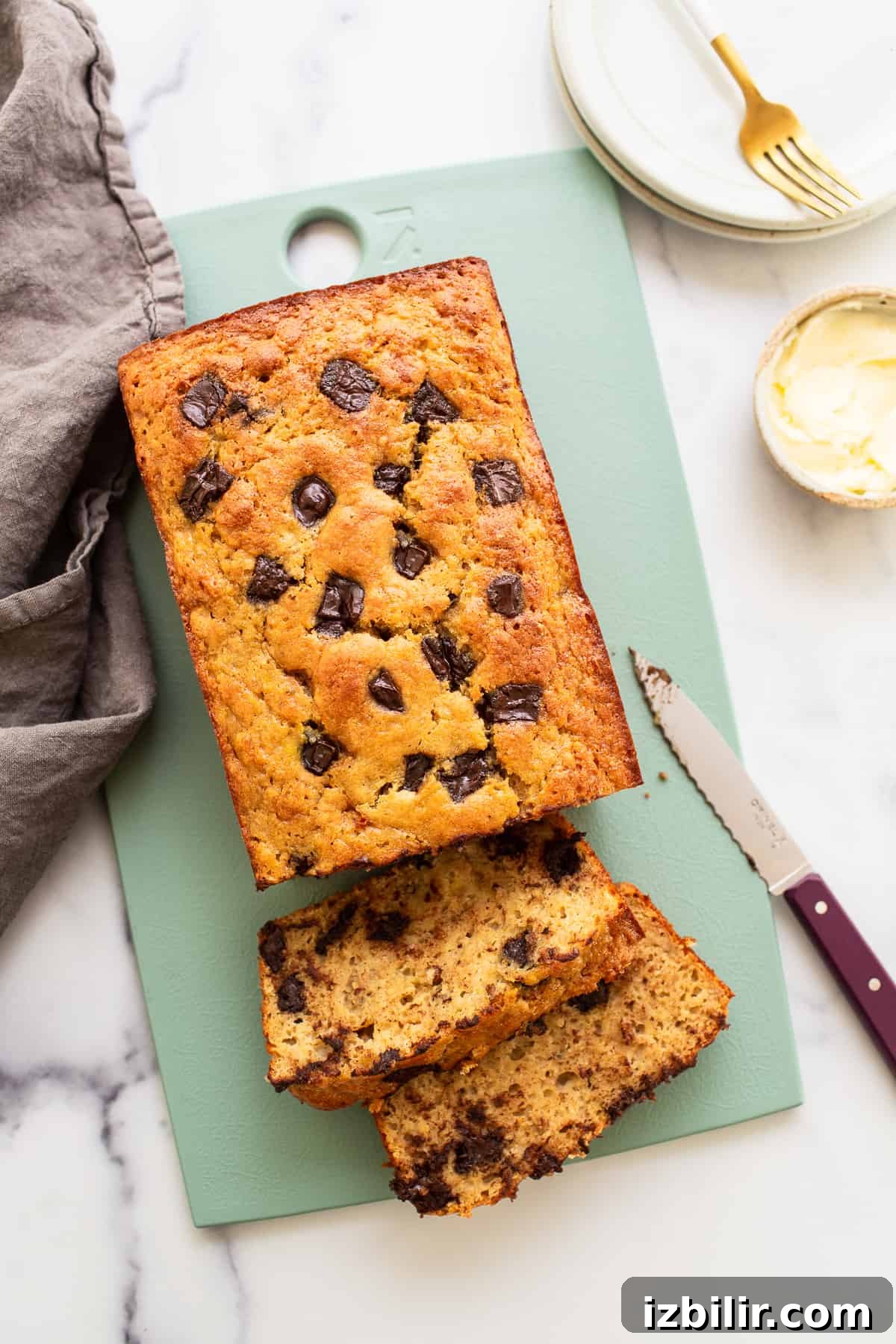 Sliced pancake banana bread sliced banana bread