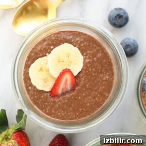Protein chia pudding cups with fruit
