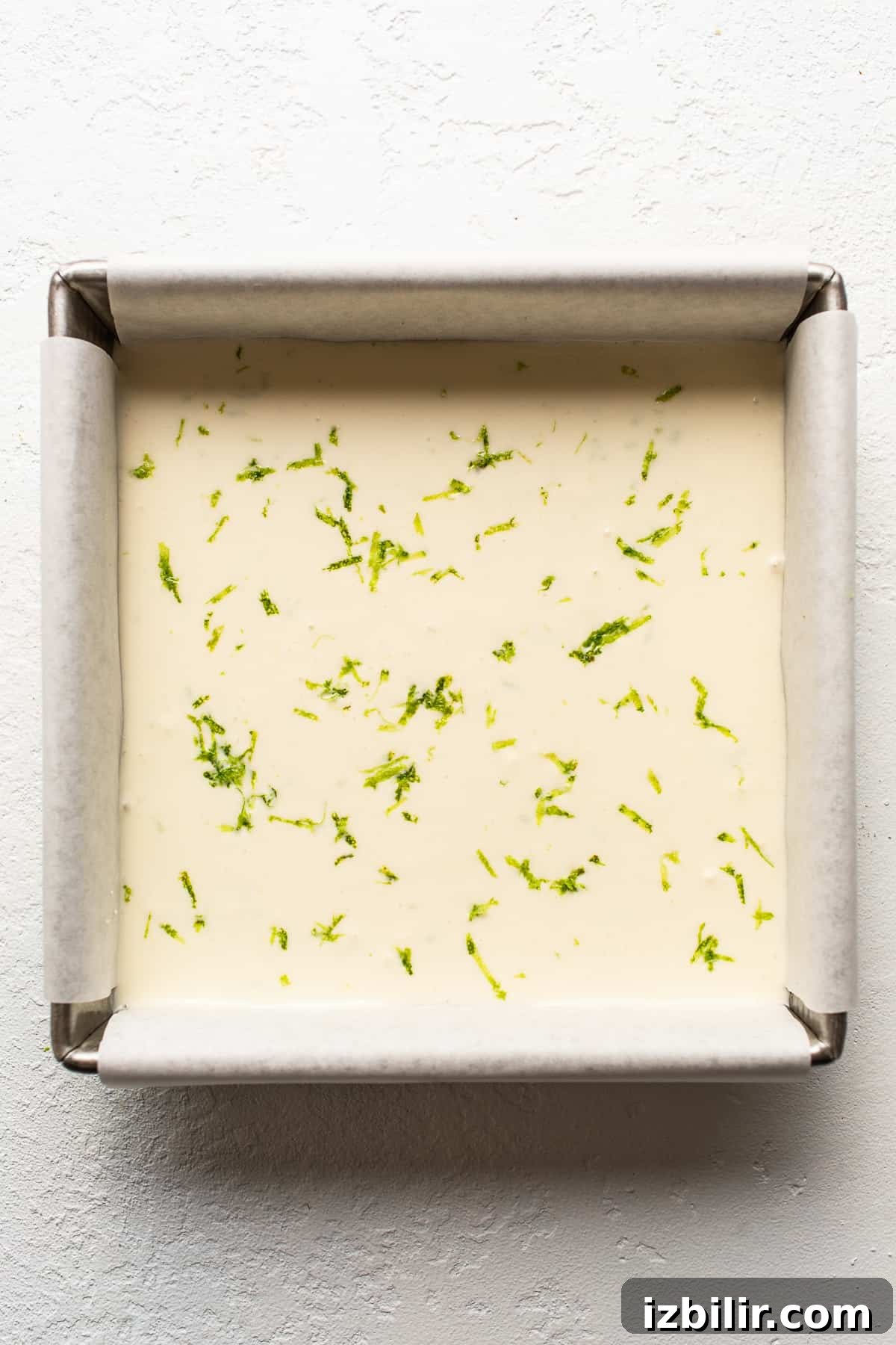 Margarita pie bars in pan. bars in pan.