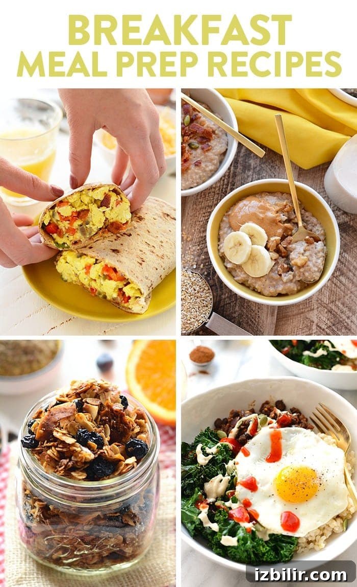 Meal Prep Recipes for Nutritious Weekly Meals 2 Here are some of our best healthy meal prep ideas for the most important meal of the day, breakfast! We love both savory and sweet breakfasts so check out our best breakfast meal prep recipes below.