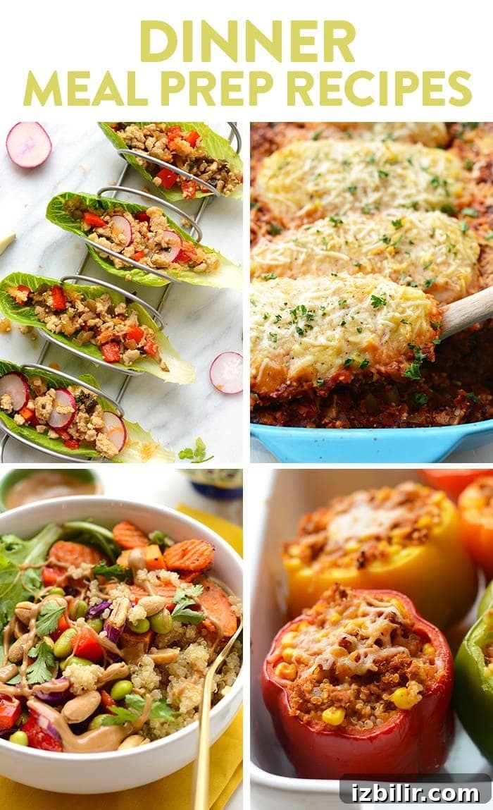 The last thing you want to do when you get home from a crazy day at work is make dinner. I feel you. Here are some of our favorite healthy meal prep dinner recipes that are flavorful and good for you, too! meal prep dinner recipes