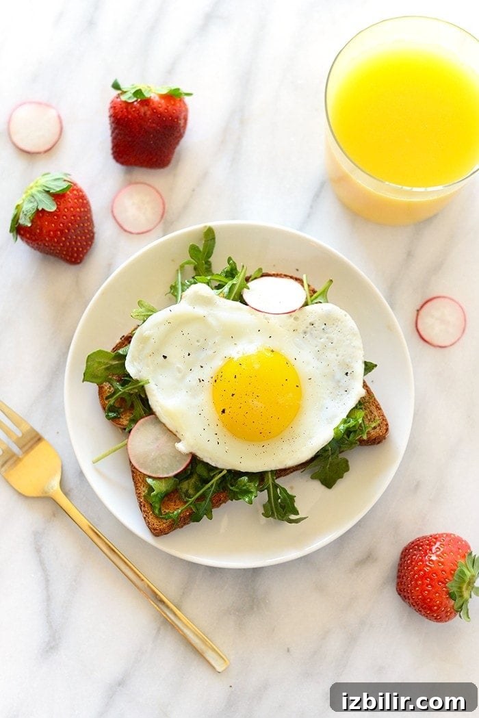 Toast Tuesday: Egg and Arugula Toast Recipe 5 Toast with arugula and egg
