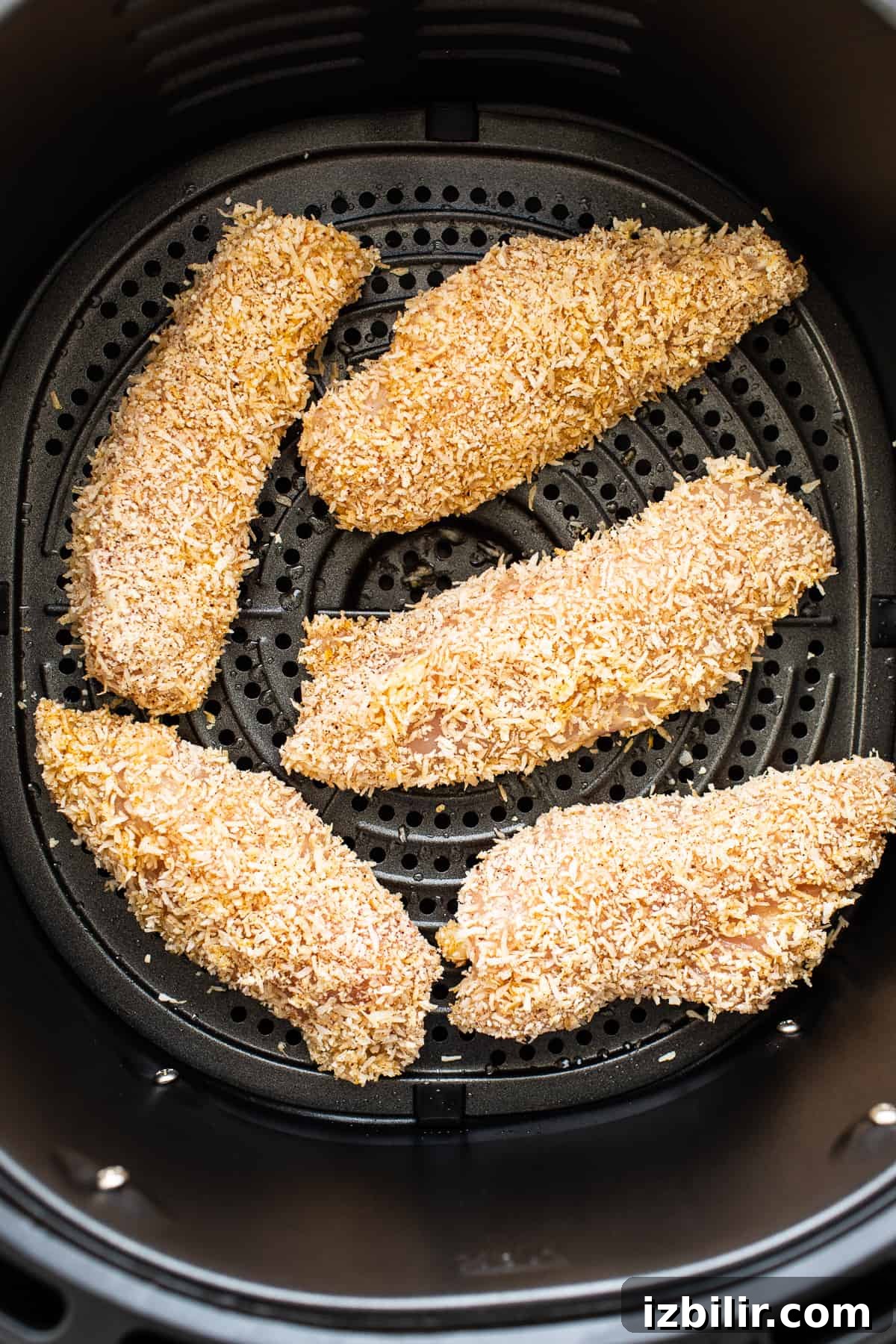 Chicken tenders in the air fryer.