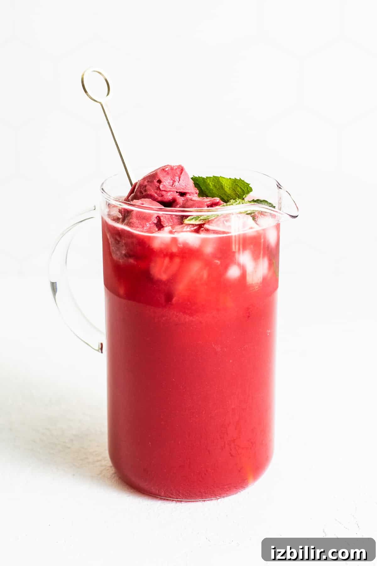 Pitcher of raspberry punch pitcher of raspberry punch