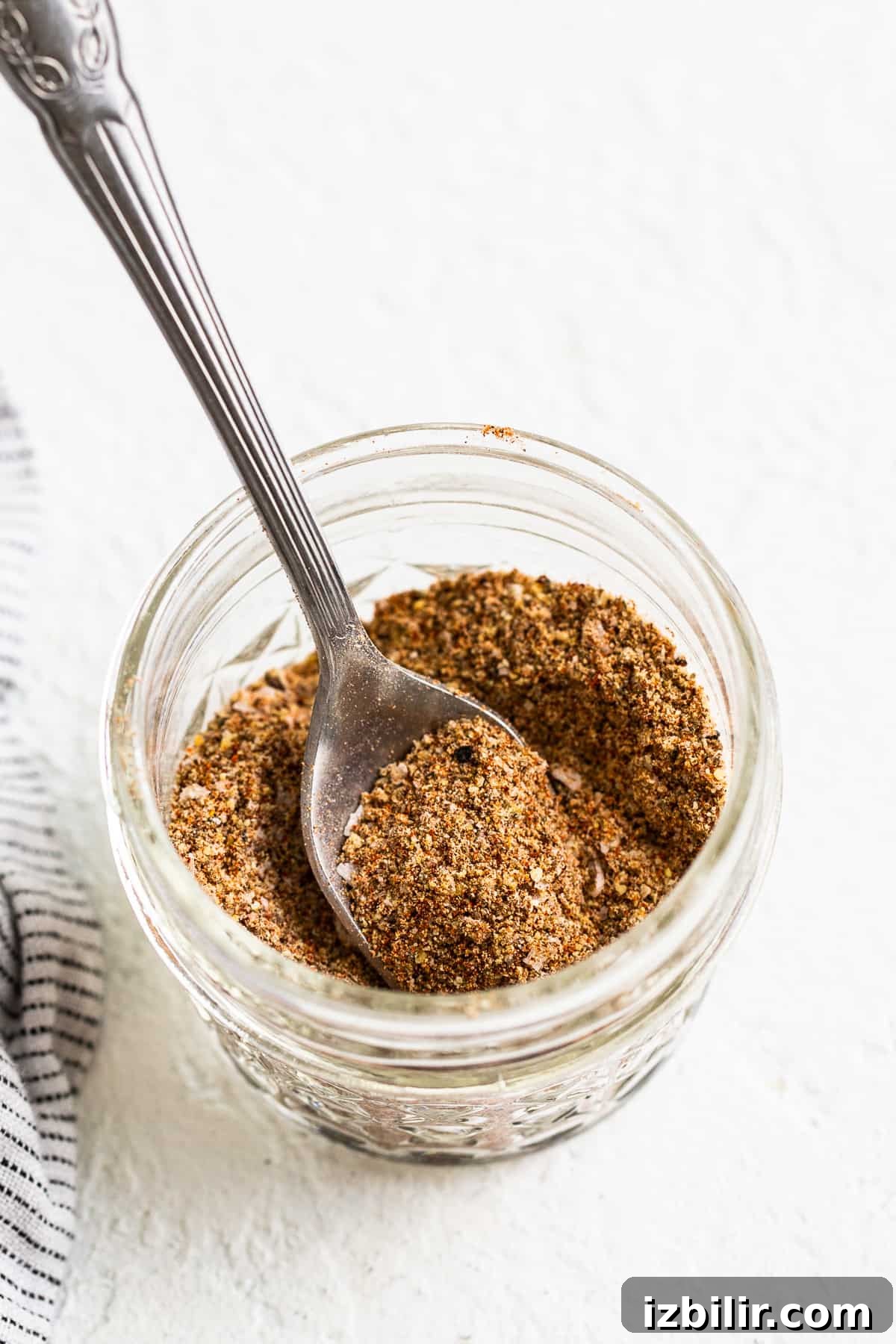 Old Bay Seasoning in Mason jar.