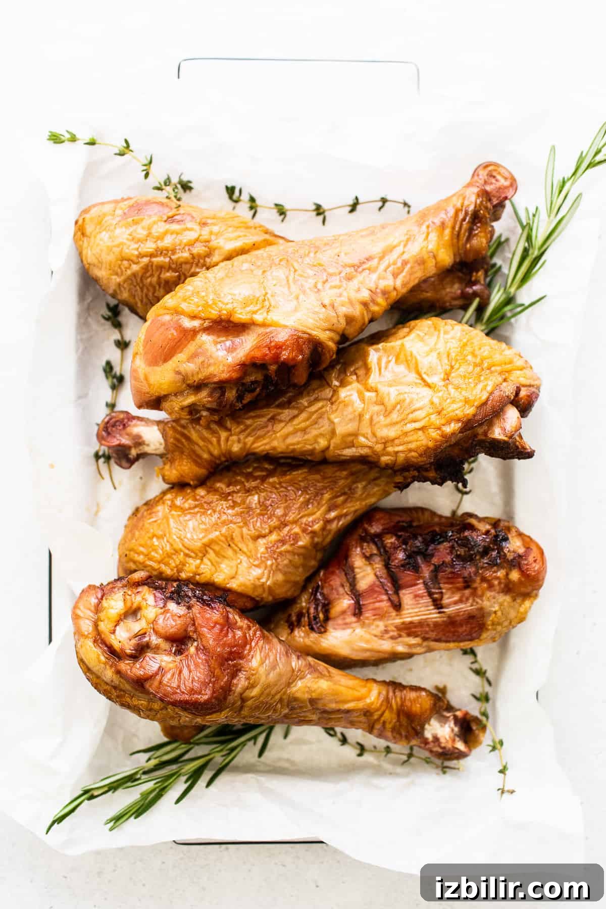 How to Smoke Turkey Legs for Juicy, Flavorful Results 8 Smoked turkey legs on a platter