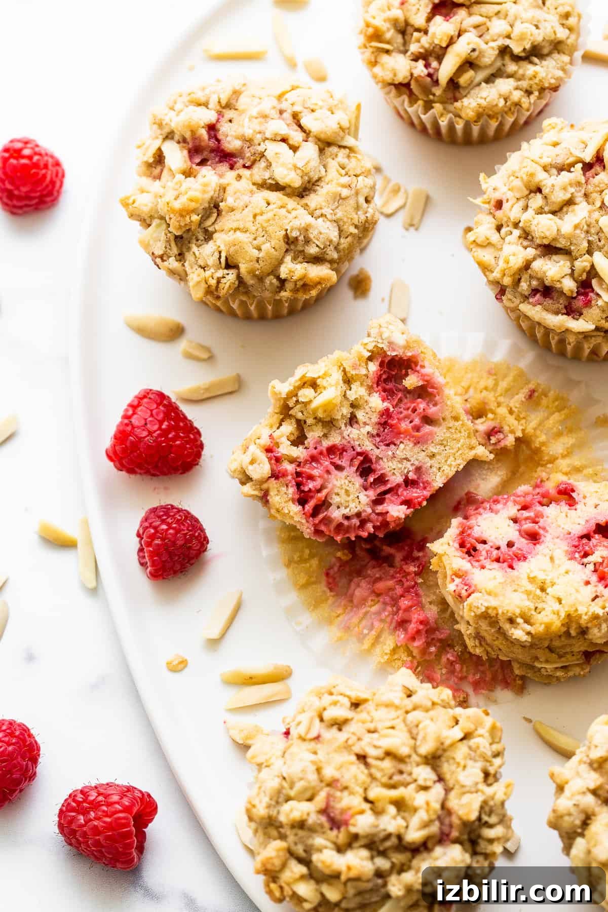 sliced muffin.