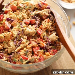 thai peanut chicken salad