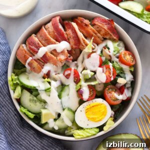 Crispy Bacon-Wrapped Chicken Salad Recipe 3 chicken salad in bowl