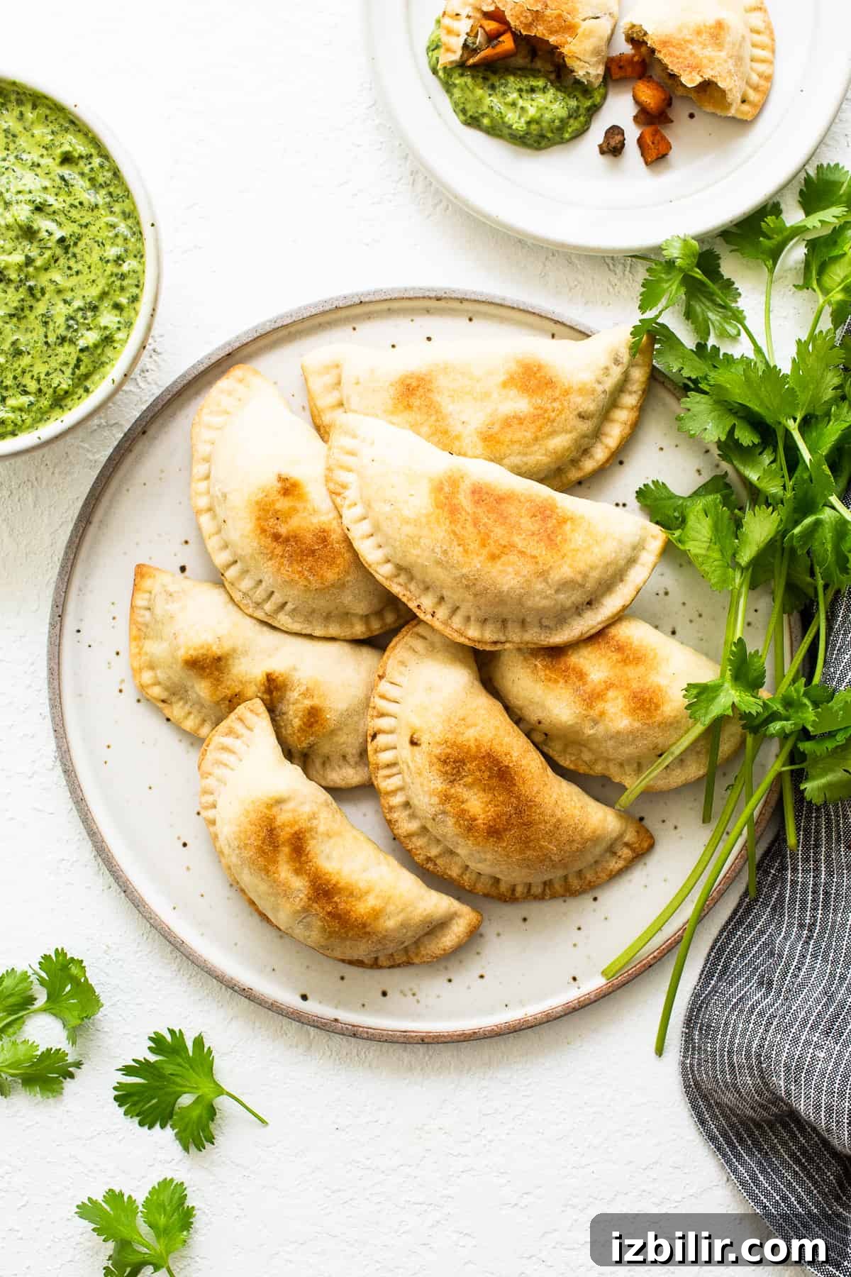 Empanadas ready to serve.