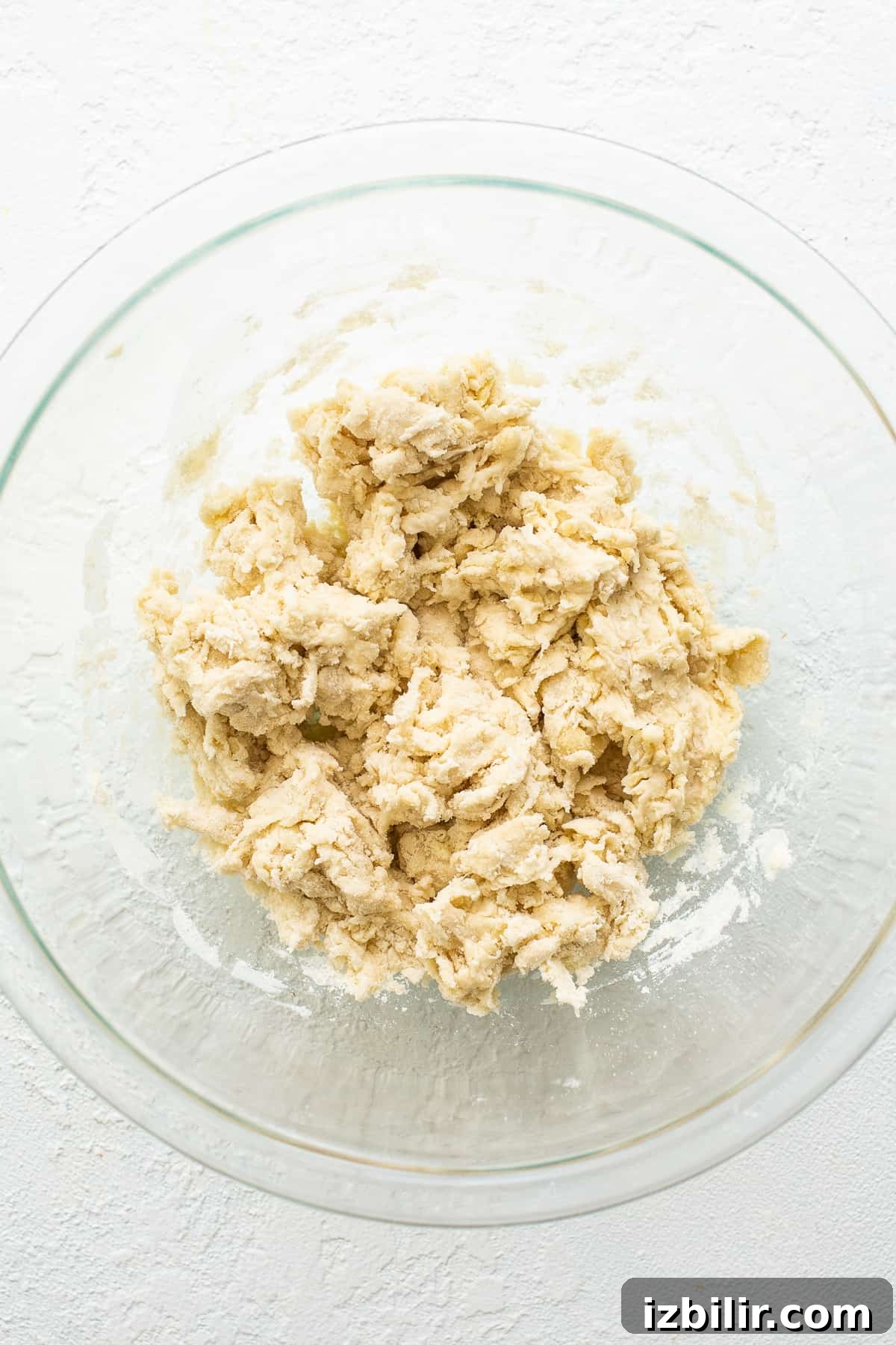 Empanada dough in a bowl.