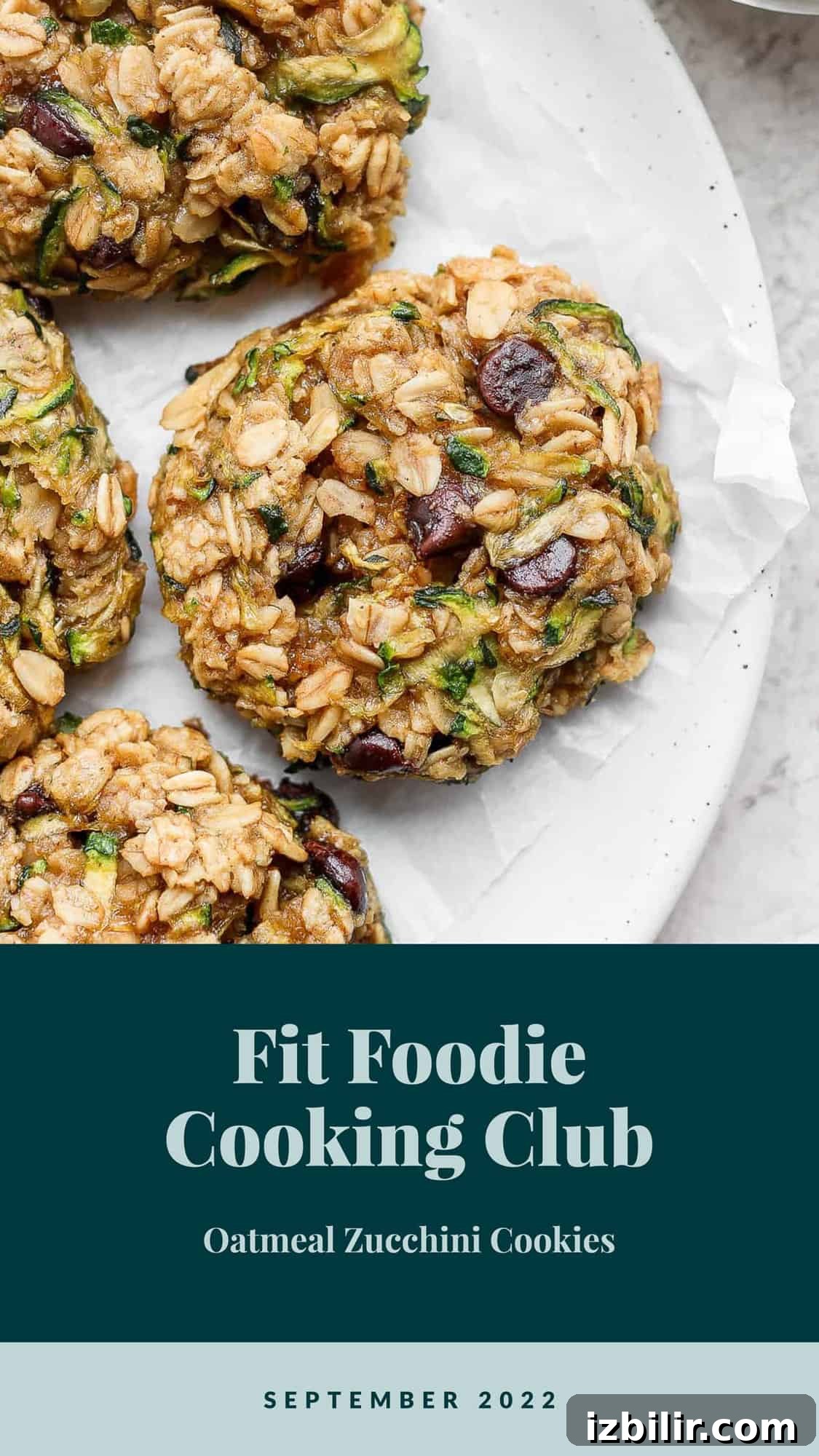 zucchini cookies on plate.