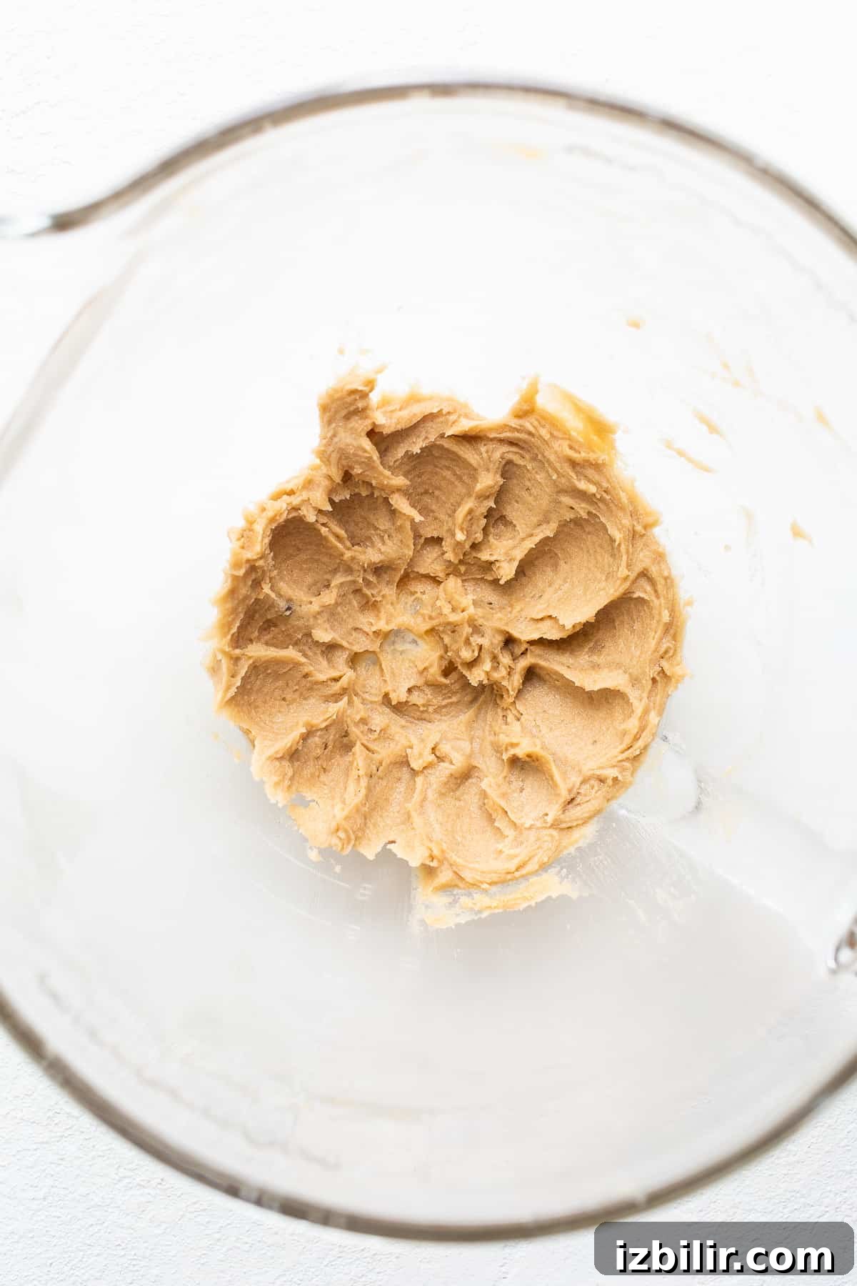combining butter and sugar. 