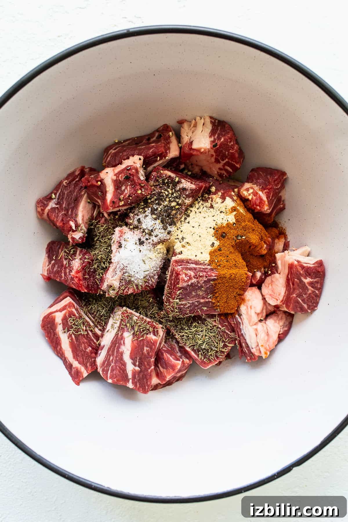 beef with spices on it.