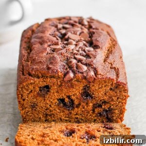 sliced pumpkin bread.