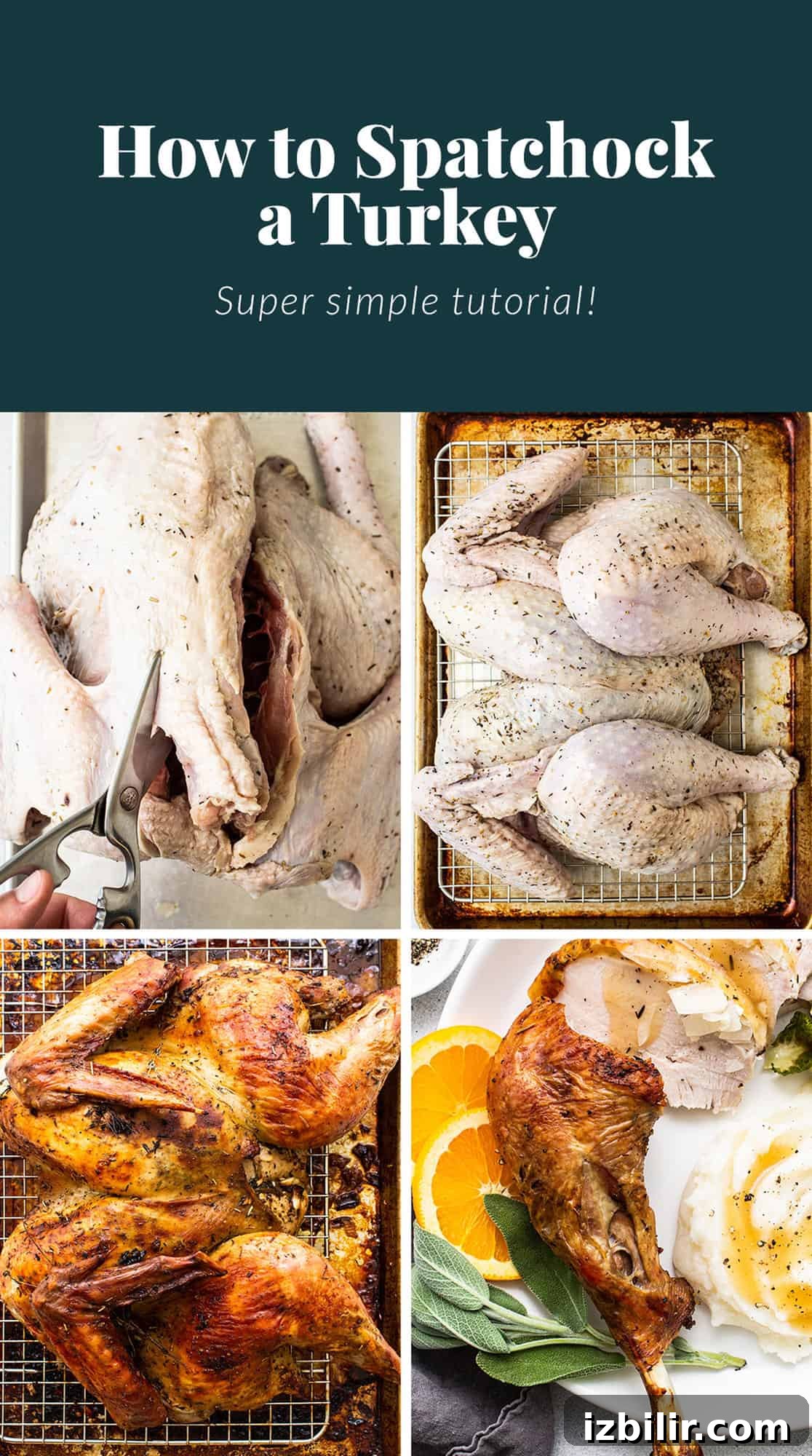 Learn the technique to spatchcock a turkey.