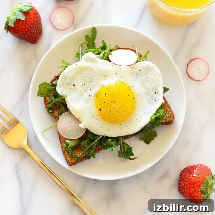 15+ Egg Breakfast Recipes to Elevate Your Morning 16 A Toast Tuesday breakfast sandwich with a fried egg and radishes.