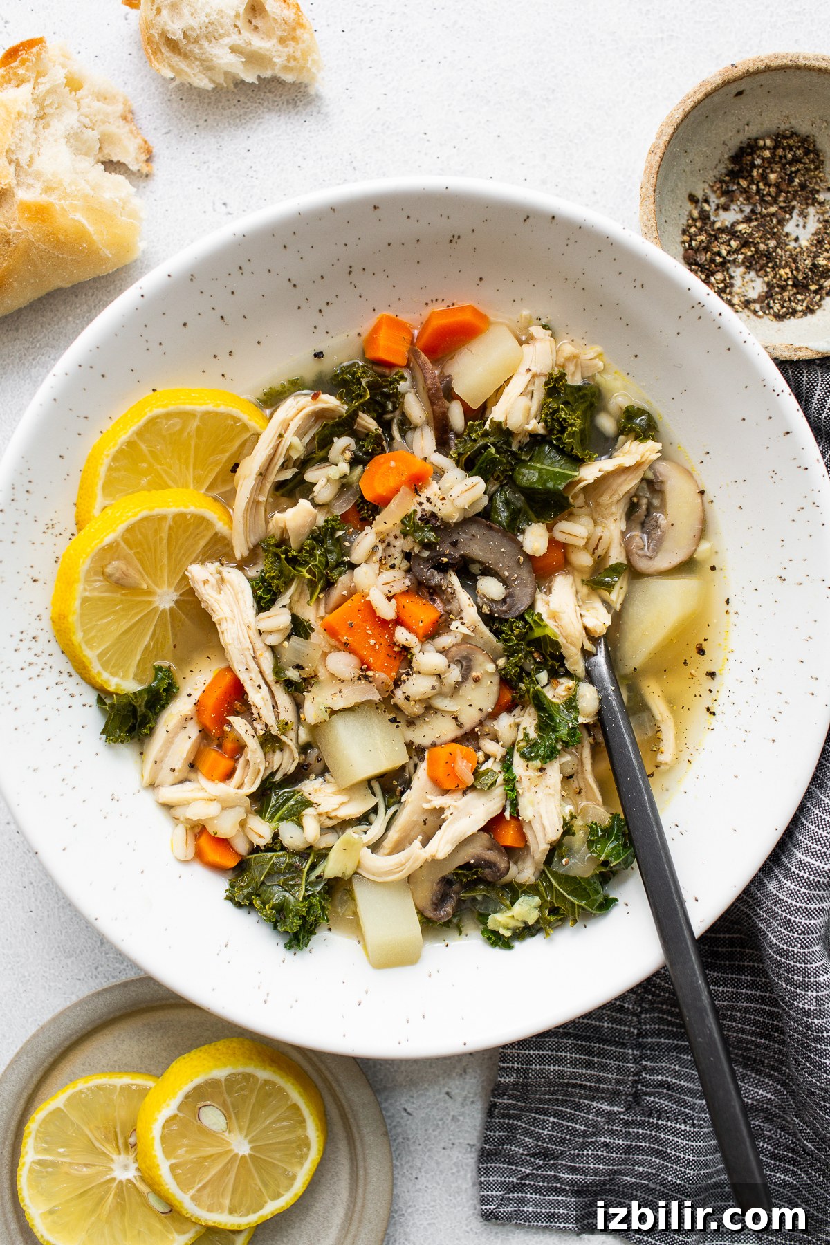 Comforting Homemade Chicken Soup Recipe 2 Chicken soup in a bowl.