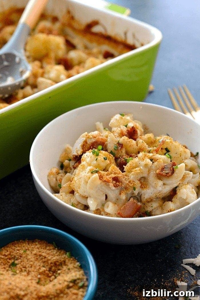 mac and cheese casserole in bowl