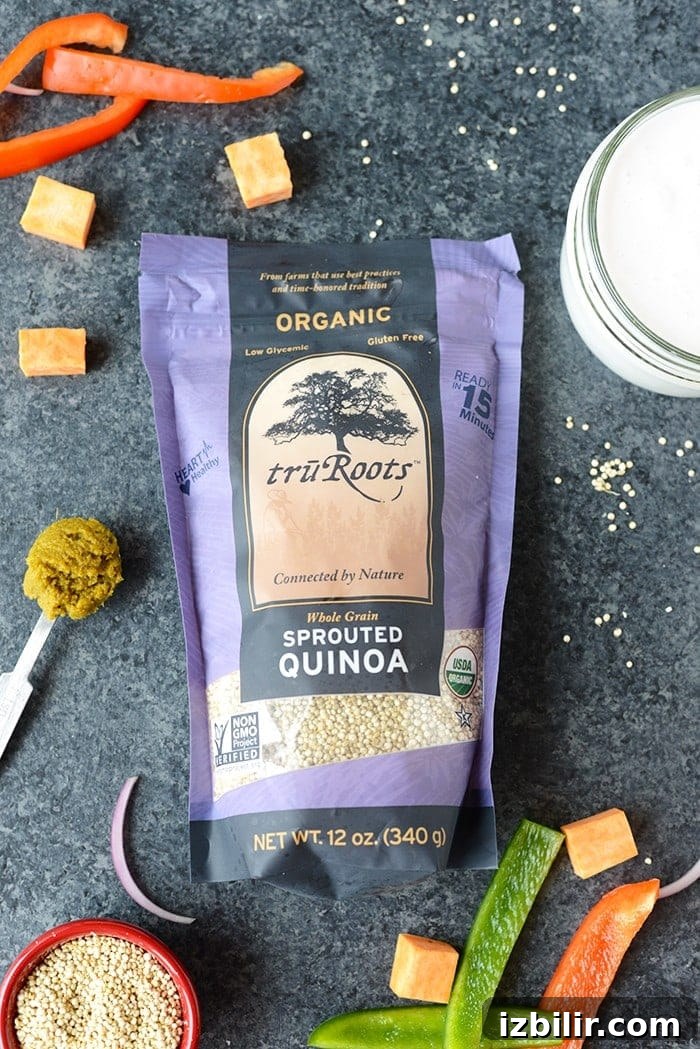 Baked Sweet Potato Green Curry Quinoa Casserole 4 Curry quinoa casserole served with a garnish