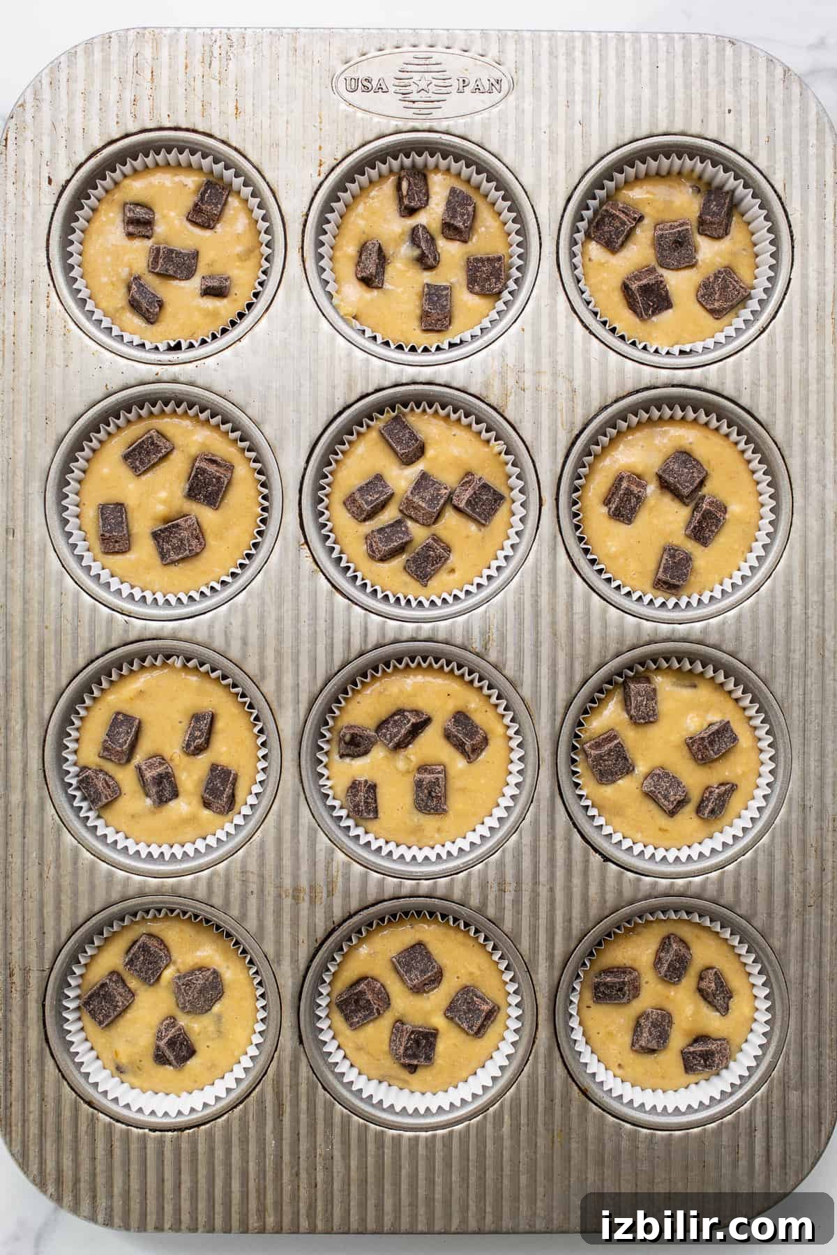 Banana blueberry protein muffins