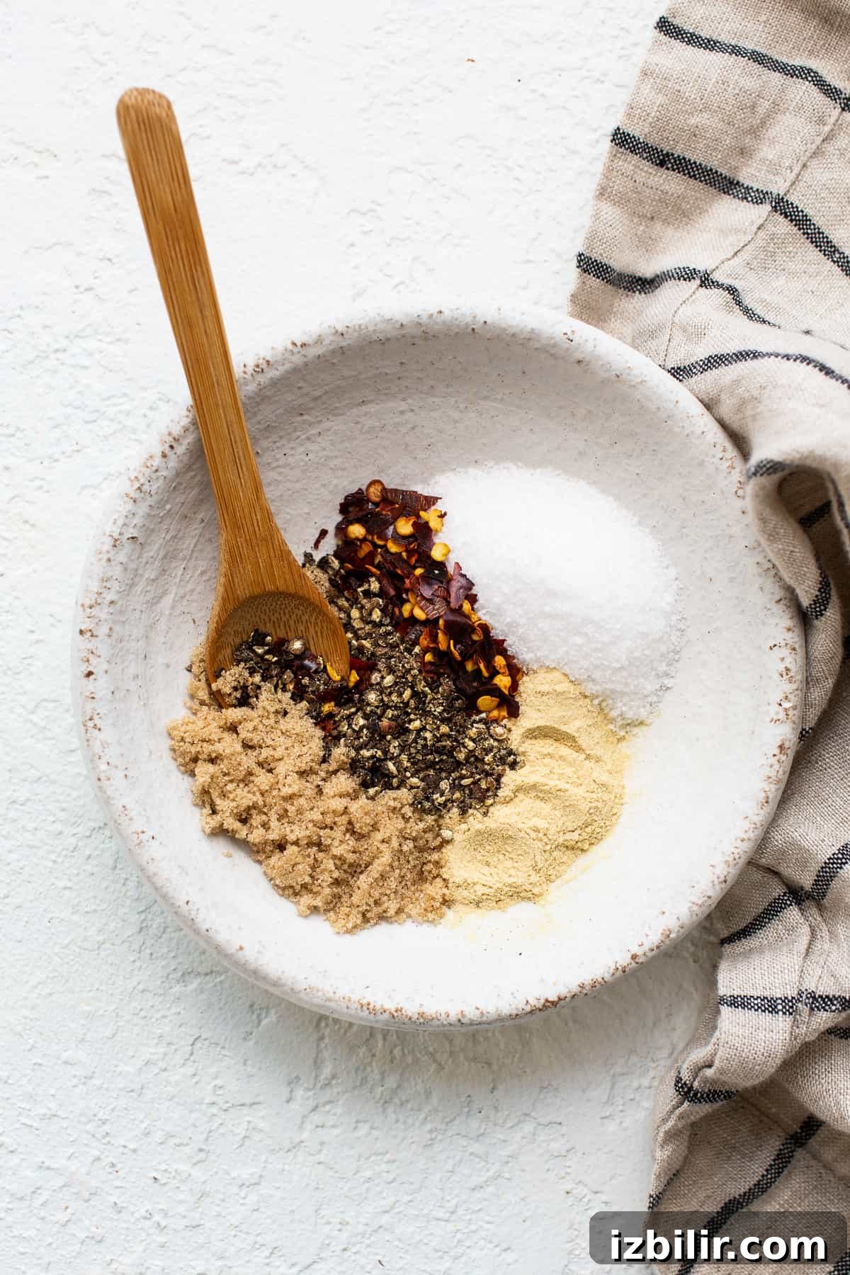 Make your own homemade steak seasoning with just 5 ingredients Steak seasoning ingredients in a bowl.