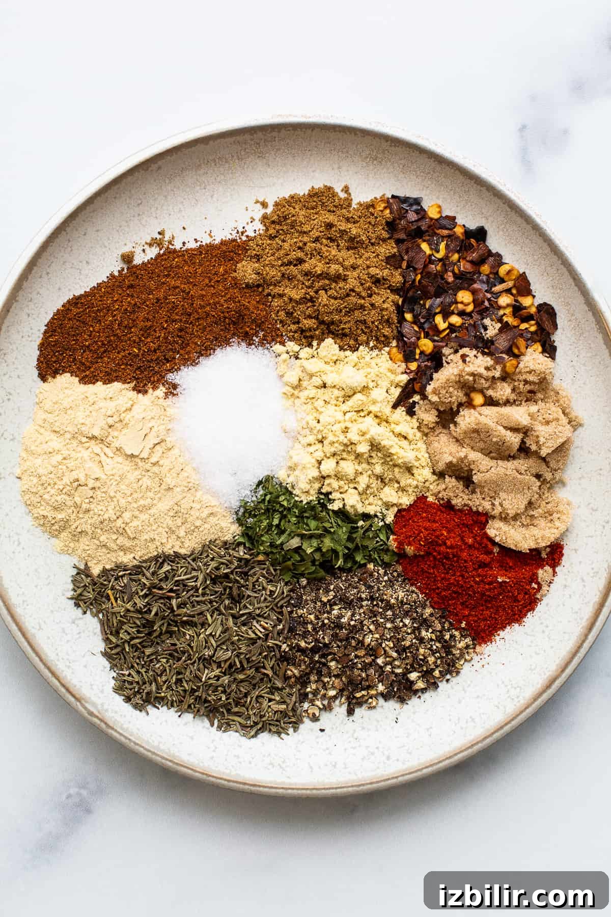 Chicken seasoning on a plate. Chicken seasoning on a plate.