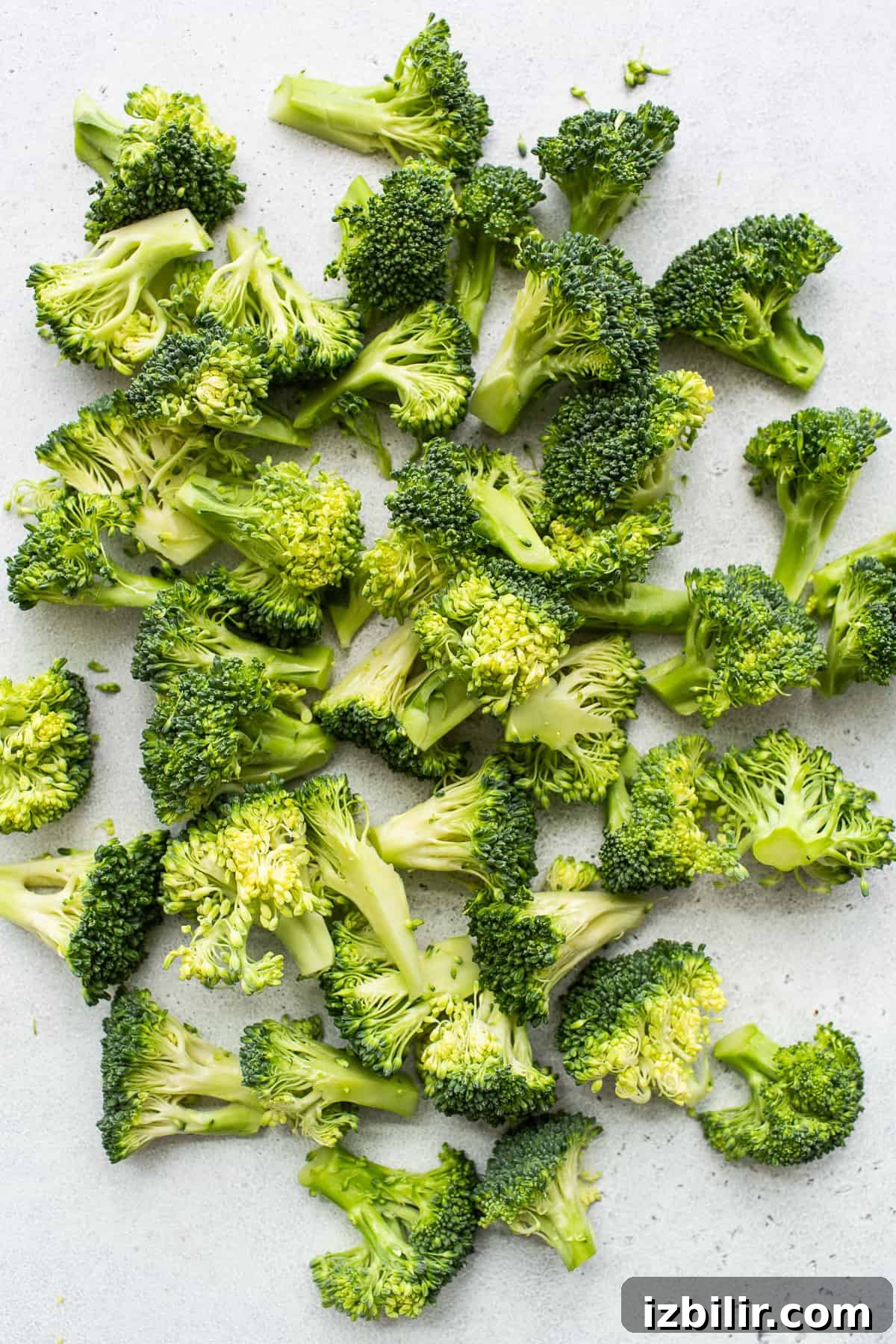 Broccoli florets.