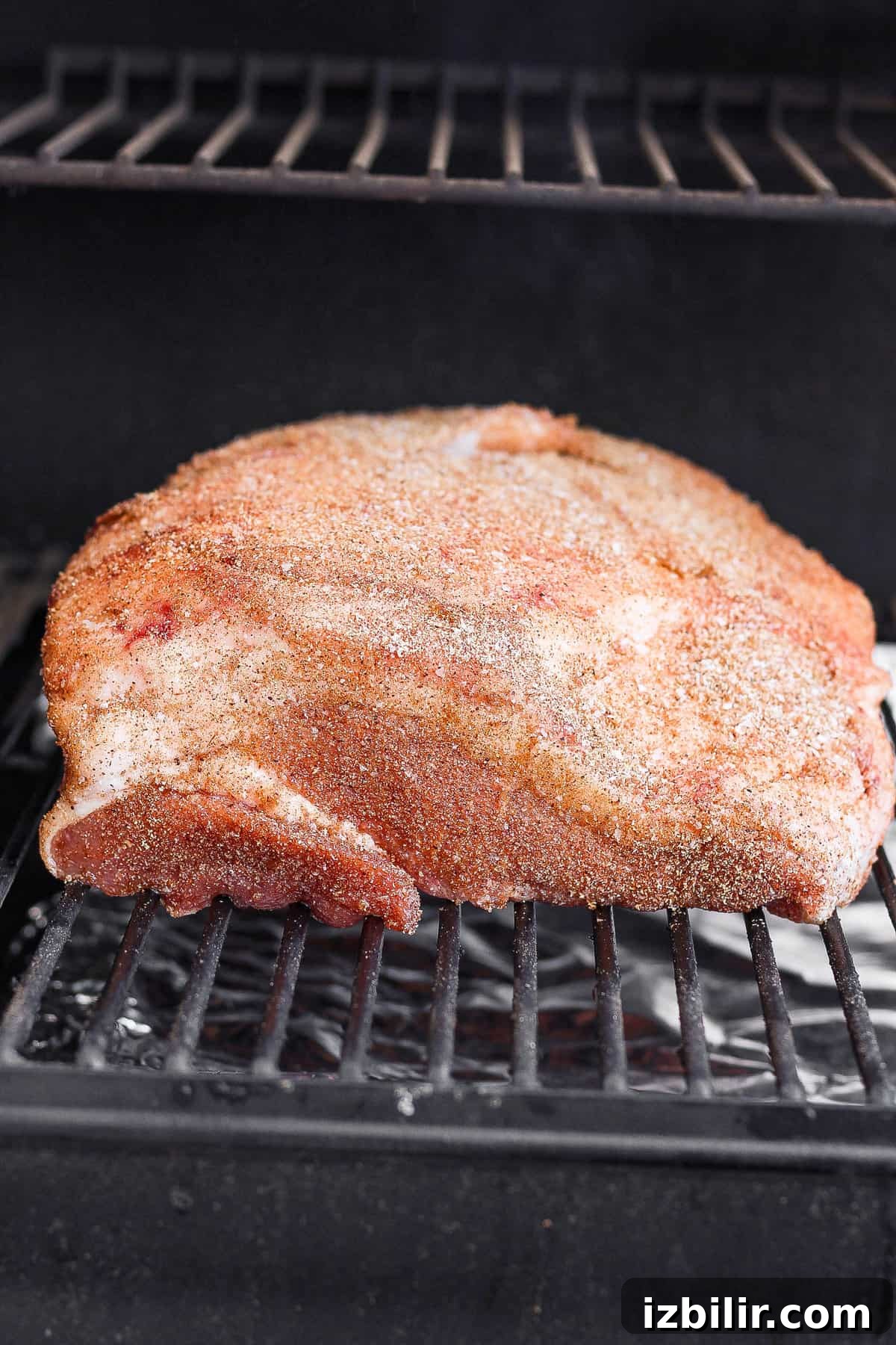 How to Smoke a Juicy Ham 5 Ham on a smoker.