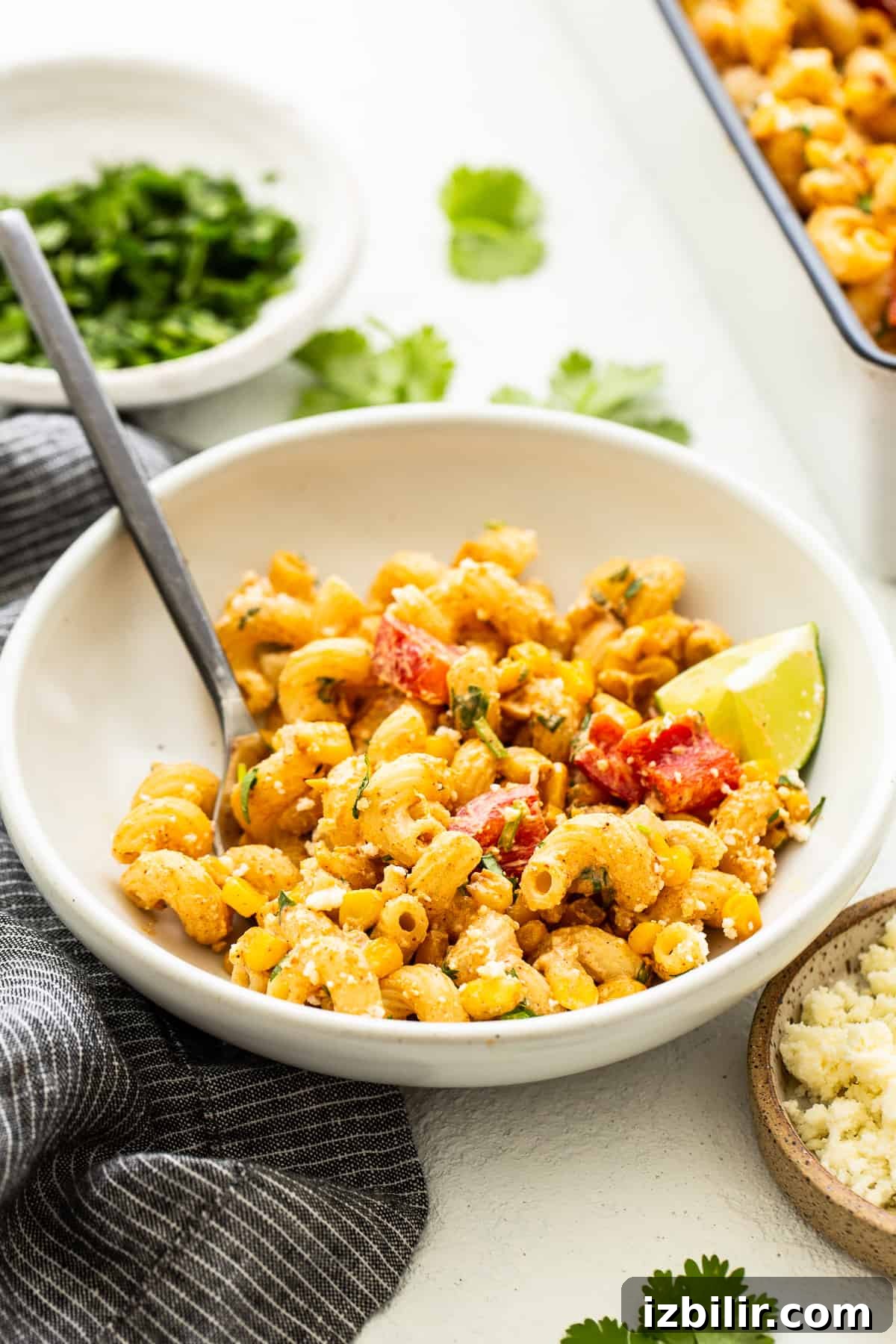 Pasta salad in a bowl