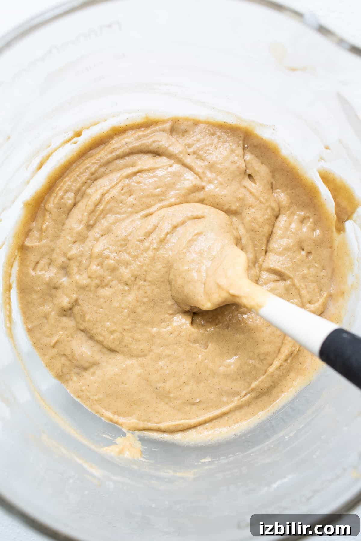 Coffee cake batter in a bowl.