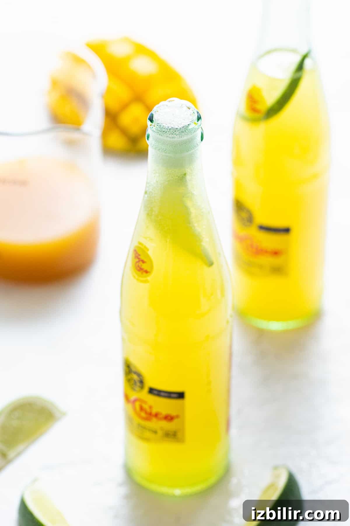 Ranch water in a topo chico bottle.