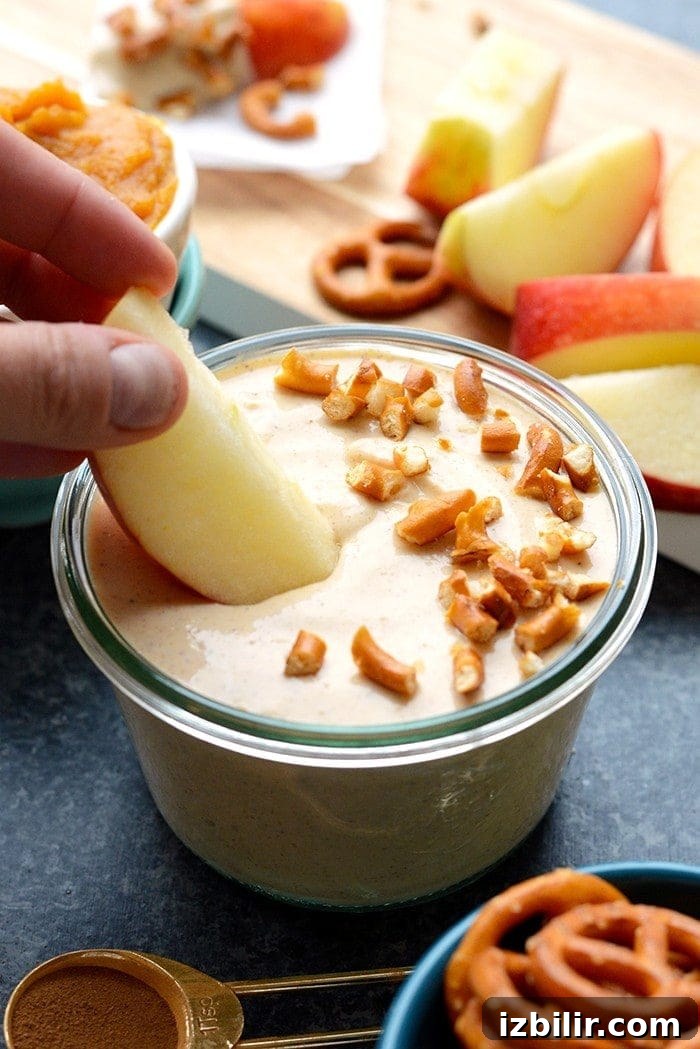 Creamy Pumpkin Dip with Greek Yogurt Recipe 2 Got leftover pumpkin? Make this delicious pumpkin yogurt dip with just a few simple (and healthy) ingredients!