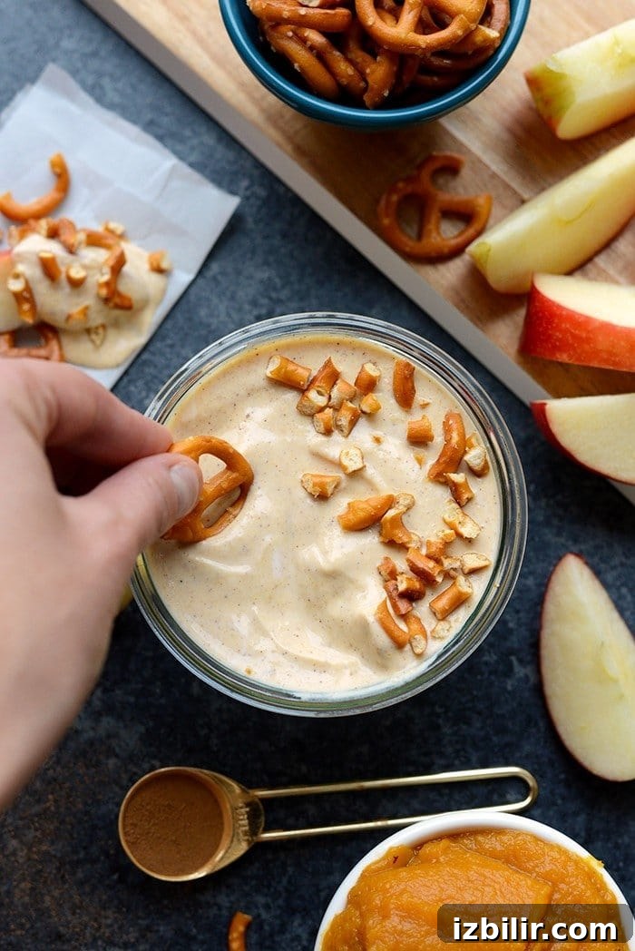Creamy Pumpkin Dip with Greek Yogurt Recipe 4 Pumpkin yogurt dip with dippers