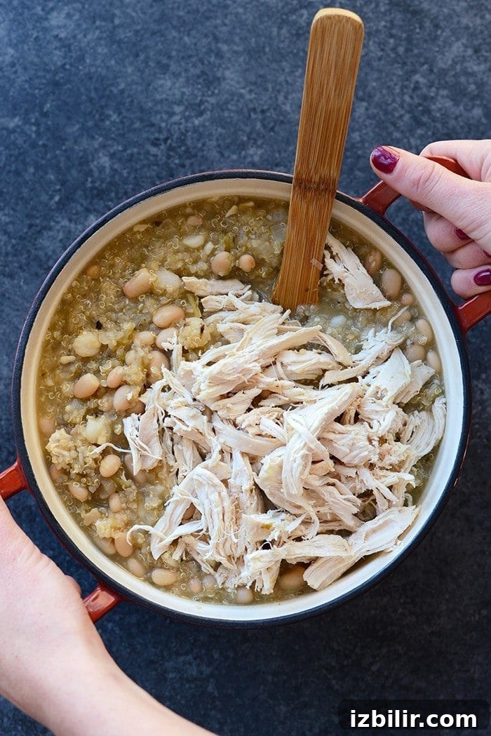 White Chicken and Quinoa Chili Recipe 3 Bowl of White Chicken Quinoa Chili