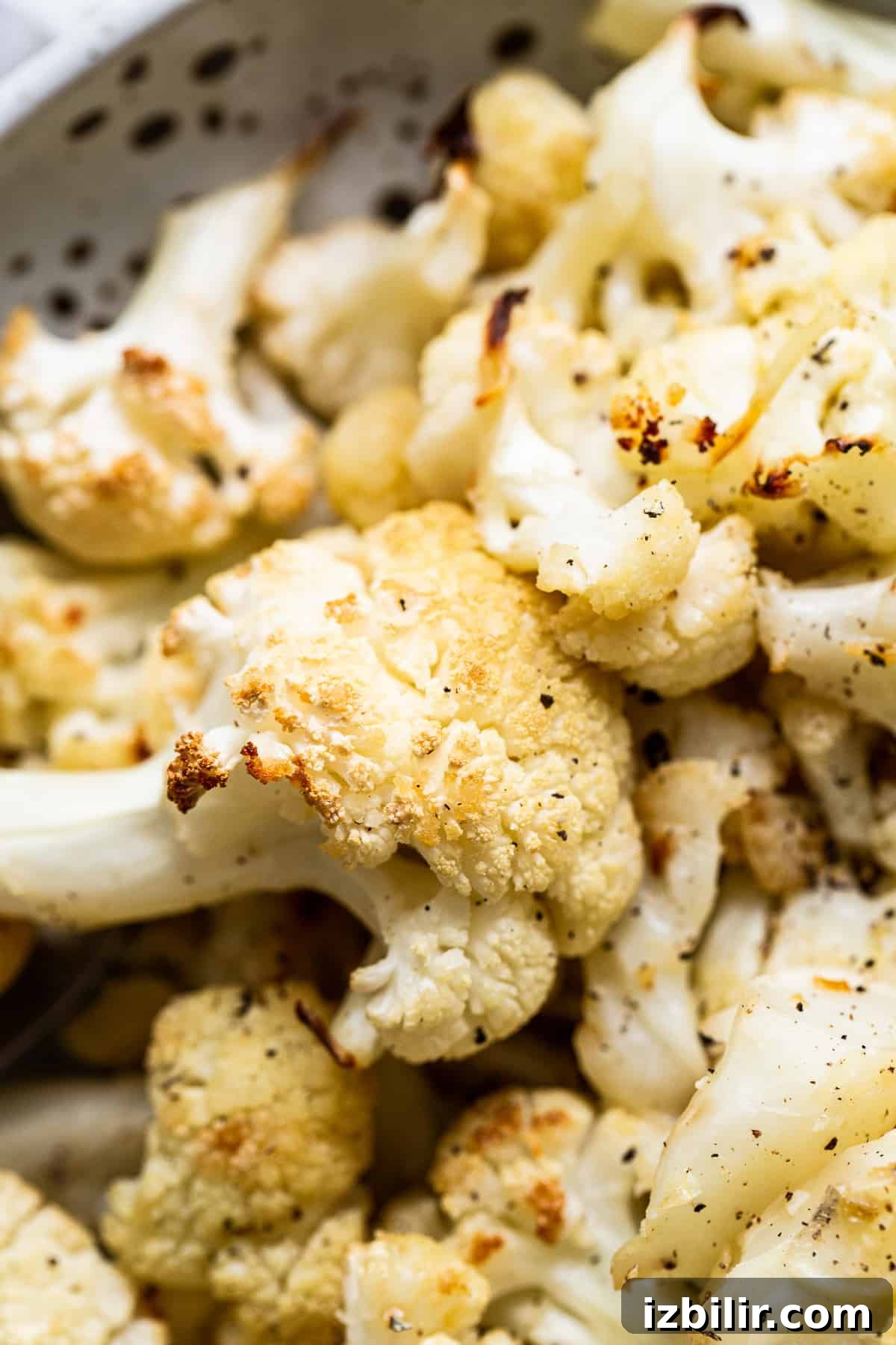 Roasted cauliflower floret.