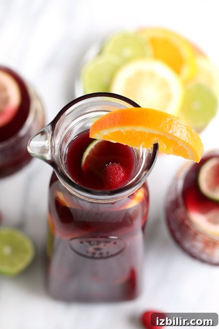 Easy red wine sangria with citrus slices easy red wine sangria with orange slice
