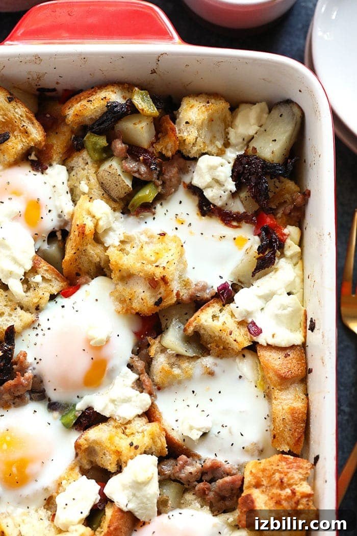 Finished breakfast casserole Finished breakfast casserole
