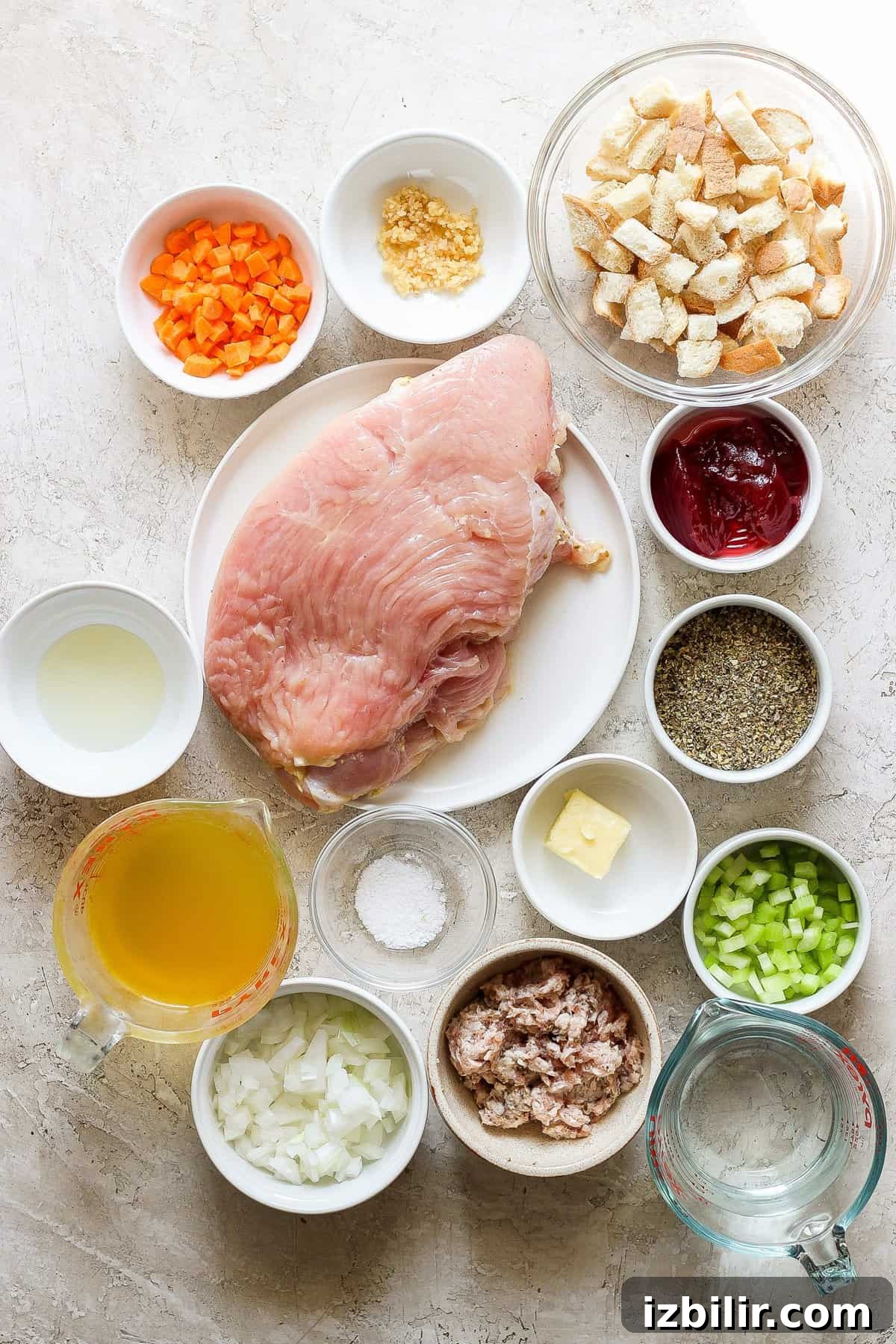 Thanksgiving Turkey Roulade Recipe with Italian Sausage Stuffing 3 Ingredients for roasted chicken with cranberry sauce.