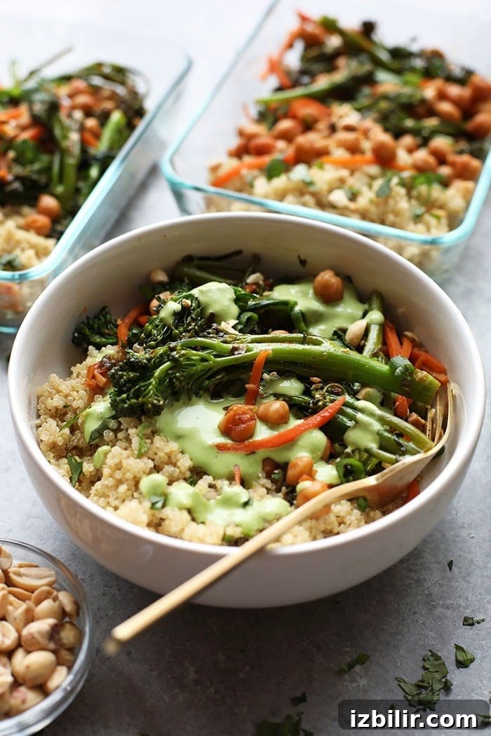 Spicy Kung Pao Quinoa Bowls with Crispy Tofu and Peanuts 5 These Vegetarian Kung Pao Quinoa Bowls are the perfect meal prep recipe to make so you can enjoy a healthy lunch or dinner the entire week!