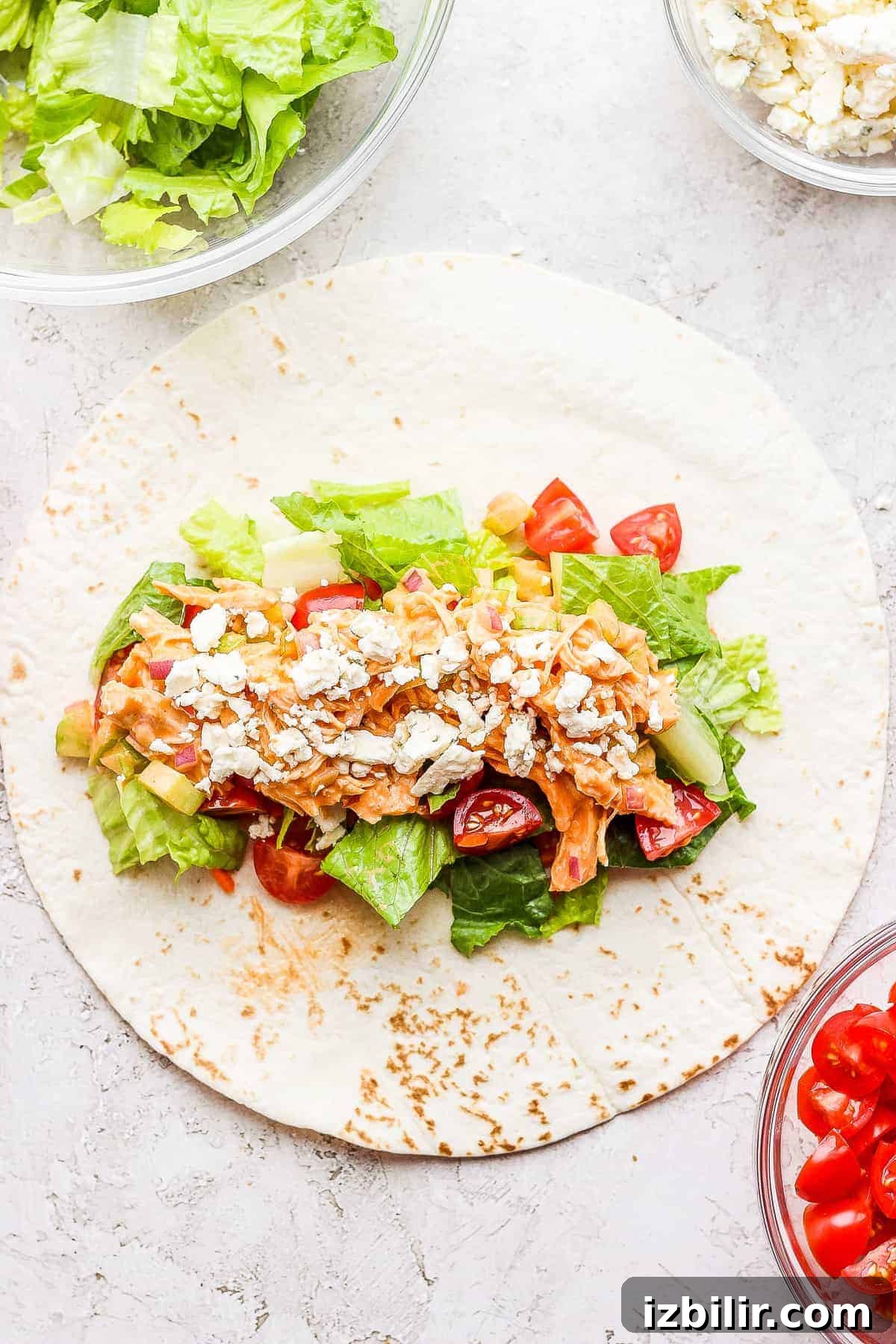 buffalo chicken wrap