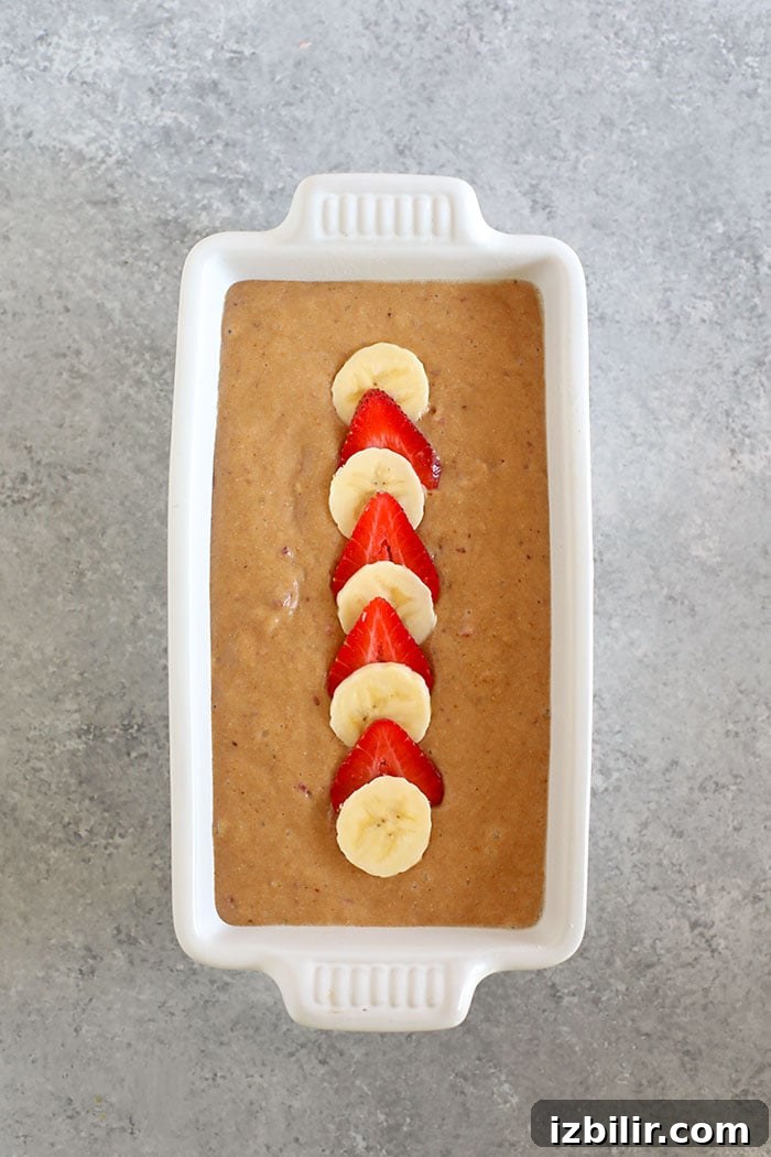 Moist Strawberry Banana Bread Recipe 4 Strawberry banana bread ready to bake