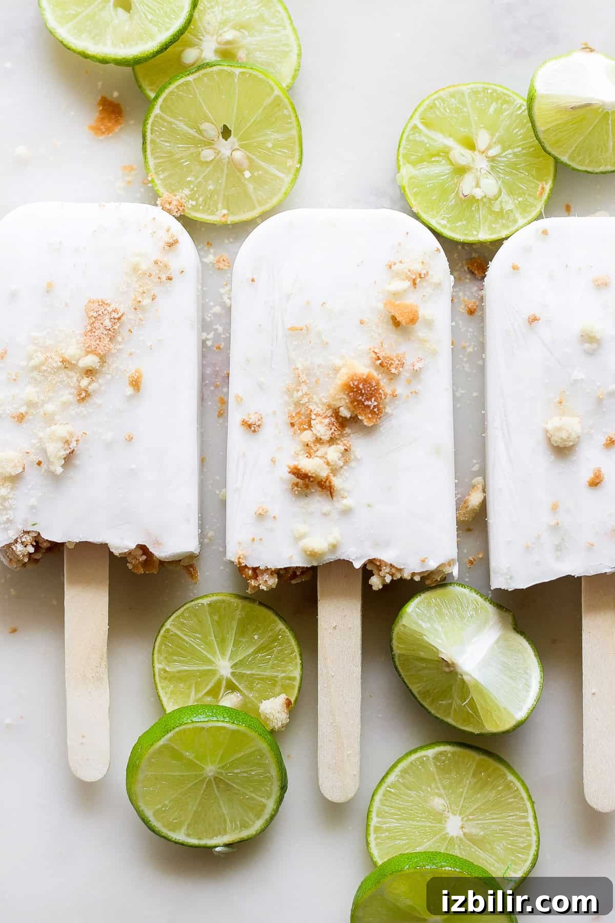 Popsicles stored in the freezer